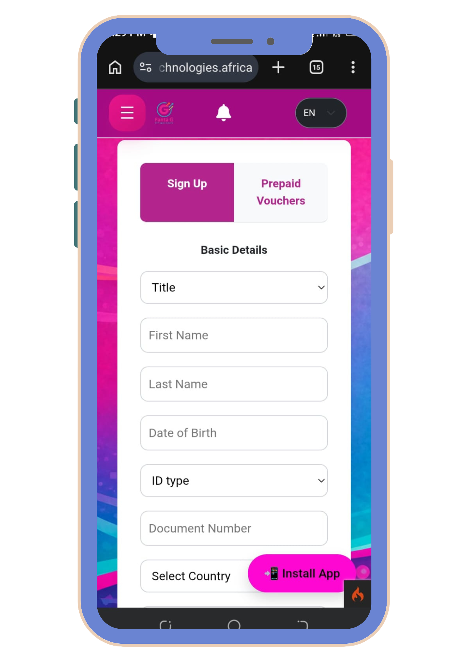 Main App Screen