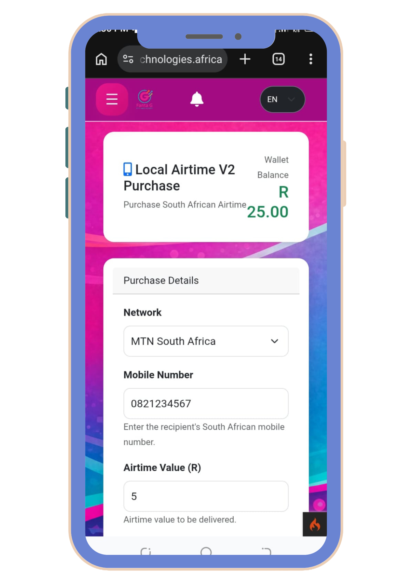 Main App Screen