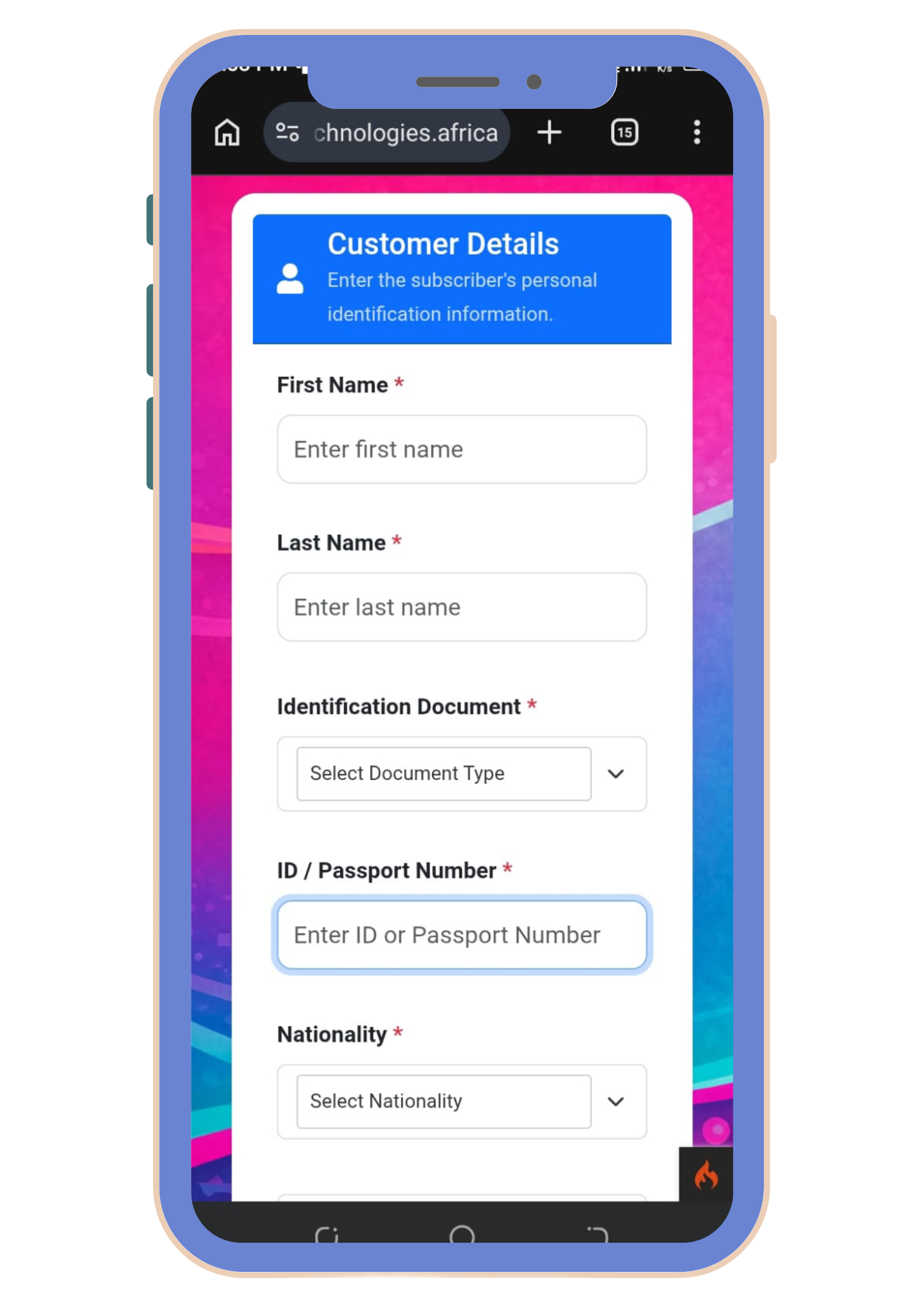 Main App Screen