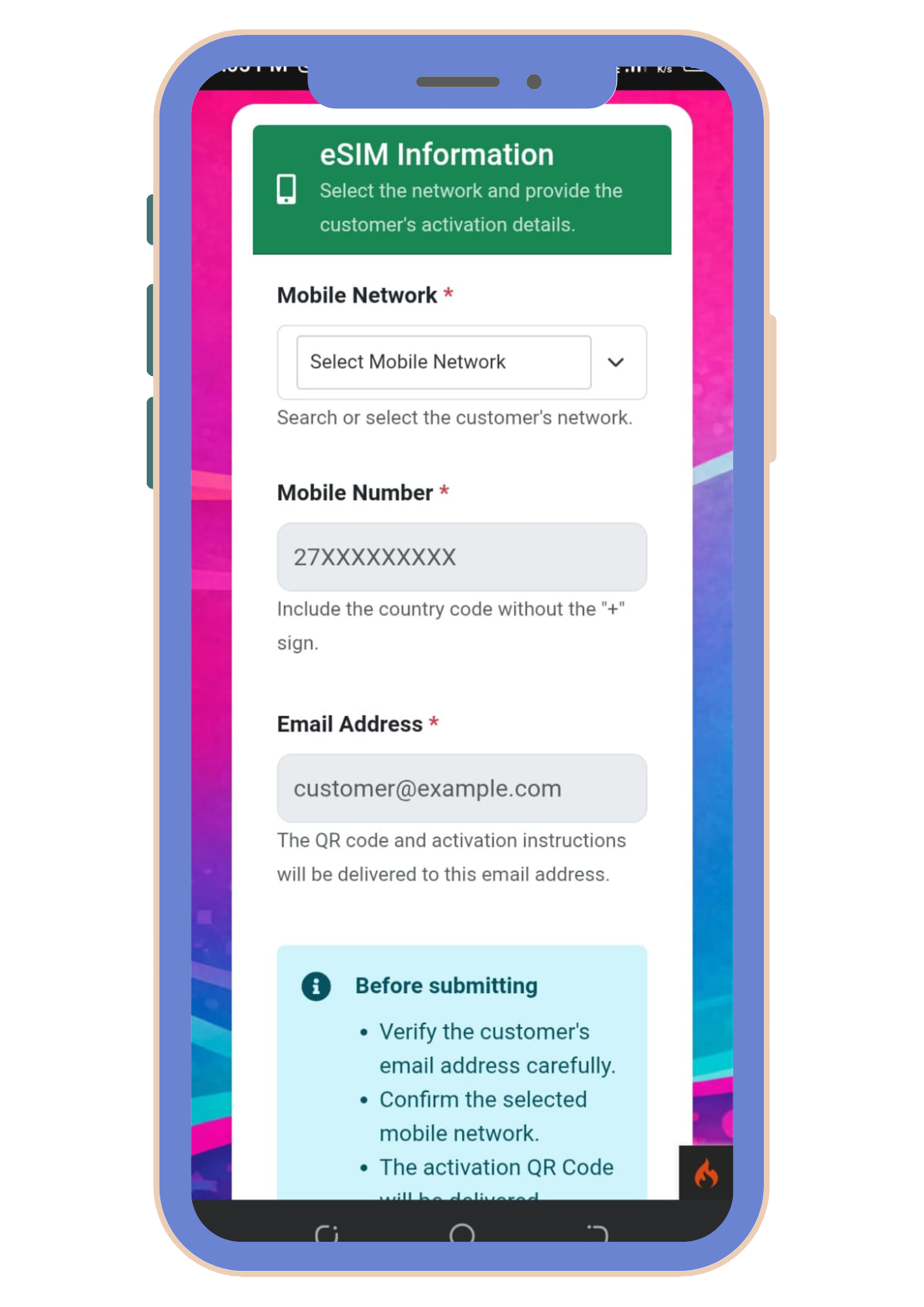 Main App Screen